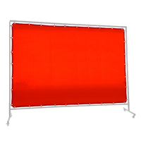 Red Welding Screen / Curtain - 1.8m x 2.7m