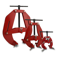 COBRA Pipe Alignment Welding Clamp Set of 3 - 25mm to 300mm (1" to 11.8") with Stainless Steel Alignment Screw