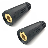 2 x Dinse Female Welding Cable Socket to Suit 50-70mm² Cable 300-400 Amp