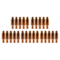 Binzel Style MIG Contact Tips 0.6mm - 100 Each - M6 x 8mm x 0.6mm