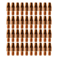 Binzel Style MIG Contact Tips 0.8mm - 100 Each - M8 x 10mm x 0.8mm