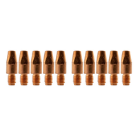 Binzel Style MIG Contact Tips - 0.9mm - 10 each - M8 x 10mm x 0.9mm