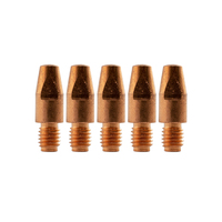 Binzel Style MIG Contact Tips - 0.9mm - 5 pack - M8 x 10mm x 0.9mm