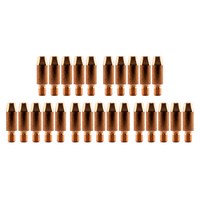 Binzel Style MIG Contact Tips 1.6mm - 25 pack - M6 x 8mm x 1.6mm