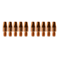 Binzel Style MIG Contact Tips for 2.4mm Wire - 10 each - M8 x 10mm x 2.4mm