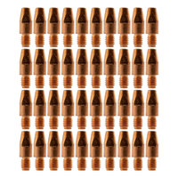 Binzel Style MIG Contact Tips for 2.4mm Wire - 100 each - M8 x 10mm x 2.4mm