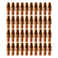 Binzel Style MIG Contact Tips for 2.4mm Wire - 100 each - M8 x 10mm x 2.4mm
