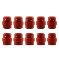 Binzel Style MIG Gas Diffuser - MB24 - Red Silicone - 40 Pack