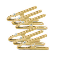6 x Earth Clamp 400 Amp Brass - Value Pack 