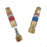IBEDA Oxygen & Fuel Gas Flashback Arrestors - Quick Connect Coupler - Torch End