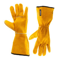 2 Pairs - Guide 3569 MIG Gauntlet Gloves - Split Grain Cowhide - Size XL