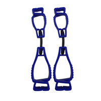 10x Blue Glove Clip - Interlock Design - 10 Pack