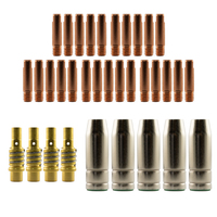 MIG MB15 Conical LH Bulk Kit 35 Piece Combo - 1.0mm - Binzel Style 