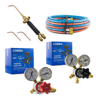 UWELD Oxygen / Acetylene Micro Torch Kit for Brazing with Hose, Oxygen and Acetylene Regulator