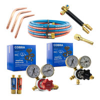 Harris Oxygen / Acetylene Micro Torch Kit for Brazing with Hose, Oxygen and Acetylene Regulator