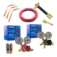Harris Oxygen / Acetylene Micro Torch Kit for Brazing with Hose, Oxygen and Acetylene Regulator