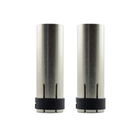 2 x MIG Nozzle / Shroud MB24 Cylindrical - Binzel Style