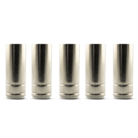 5 x MIG Nozzle / Shroud MB25 Cylindrical - Binzel Style