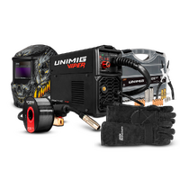 UNIMIG Viper Multi 135 Synergic Kit - Includes Welding Helmet & Consumable - PK11081