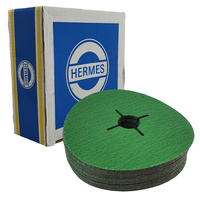 Box of 125mm Ceramic Resin Fibre Sanding Disc - 25 Pack - 80 Grit Pad