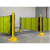 Yellow Retractable Welding Screen / Curtain Only - 6m long