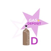 Balloon Gas D Size Cylinder with Gas - Sydney, Melbourne, Brisbane Only