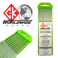 3.2mm LaYZr CK Chartreuse TIG Tungsten Electrodes - 10 Each