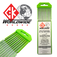 2.4mm LaYZr CK Chartreuse TIG Tungsten Electrodes - 10 Each