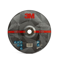 3M (51751) 9" 230mm x 7mm x 22.23mm Silver Rigid Grinding Disc - 10 Each