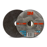 3M Silver 5" 125mm X 1.6mm 71256 Cutting Disc - Inox Steel Cut-Off Wheel - 100 Each
