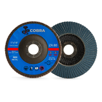 COBRA 5" / 125mm Flap Disc - 80 GRIT - 100 Pack