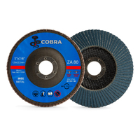 COBRA 5" / 125mm Flap Disc - 80 GRIT - 50 Pack