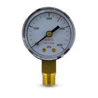 Low Pressure Gauge 250KPA for Acetylene Regulator