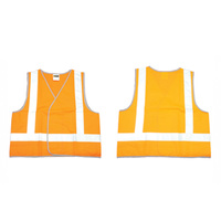 10 x Hi Viz Day and Night Orange Safety Vest - Size Medium