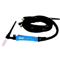 4m WP17 with Valve TIG Torch to Suit Cigweld Machines with 8 Pin Connector - Suits WS, TM & BV