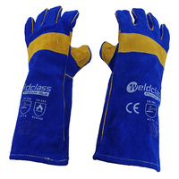 2x Promax Blue Mig Welding Gloves - 40cm Long