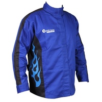 5 x Medium Weldclass Proban Welding Jacket - PROMAX BLUE FLAME FR