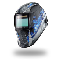 4 SENSOR Weldclass Promax 350 Fire Metal Automatic Welding Helmet