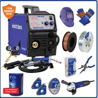 Weldclass Weldforce 180MST 180Amp MIG, ARC & TIG Welder Bundle