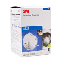 3M P2 Valve Particulate Respirator 8822 (10/box)