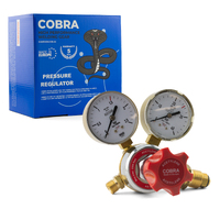 COBRA Acetylene Regulator Flowmeter - Heating / Welding 0 - 150 KPA