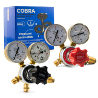 COBRA Oxygen | Acetylene Regulator Flowmeter Twin Pack