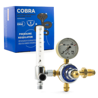 COBRA Argon Bobbin Regulator / Flowmeter - Side Entry Welding 0 - 30 LPM