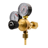 COBRA CO2 Regulator with 6mm Barb - Twin Gauge Brewers Reg