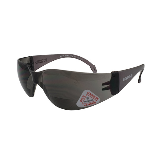 +2.5 Smoke Bifocal Reading Safety Glasses Dark Tinted Bi focal