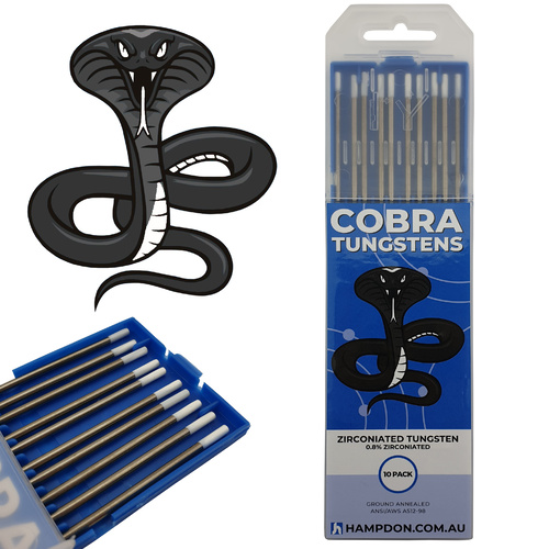 1.0mm Zirconiated TIG Tungsten Electrodes 10 Each - White Tip