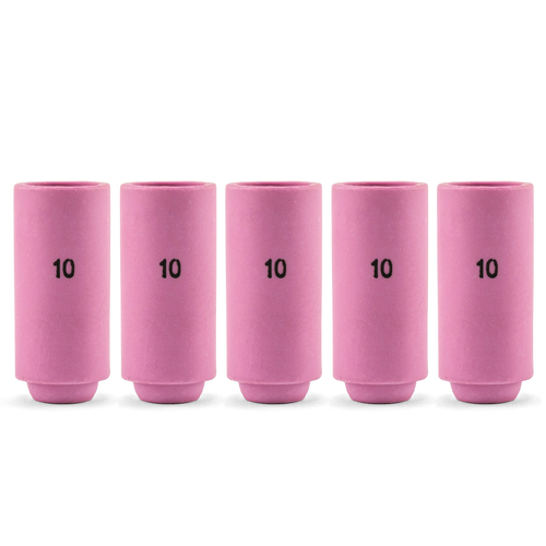 TIG Ceramic Cup / Nozzle #10 - 5 Each - WP-17 / 18 / 26