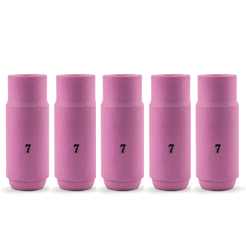 TIG Ceramic Cup / Nozzle #7 - 11mm - 5 Each - WP-17 / 18 / 26