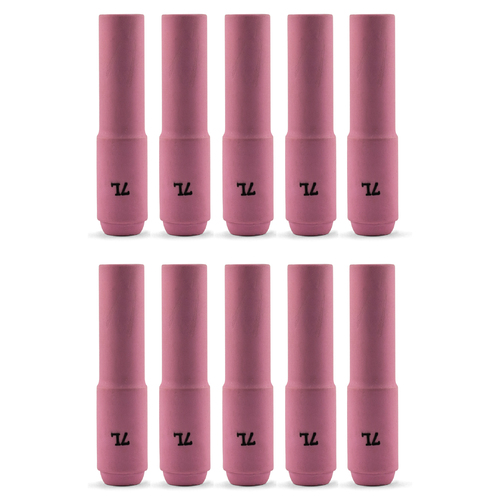 TIG Ceramic Cup / Nozzle #7 LONG - 10 eacg - WP-17 | 18 | 26