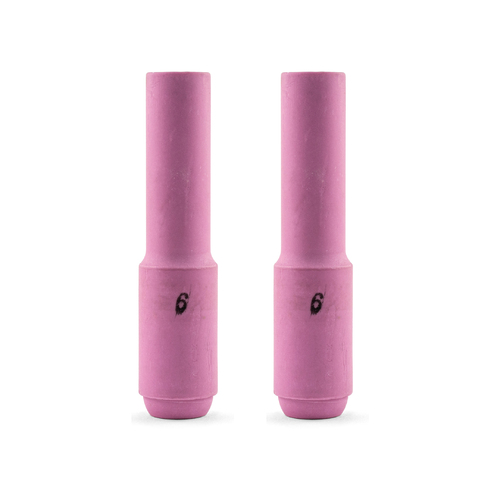 TIG Ceramic Cup / Nozzle #6 LONG - 2 pack - WP 17 | 18 | 26